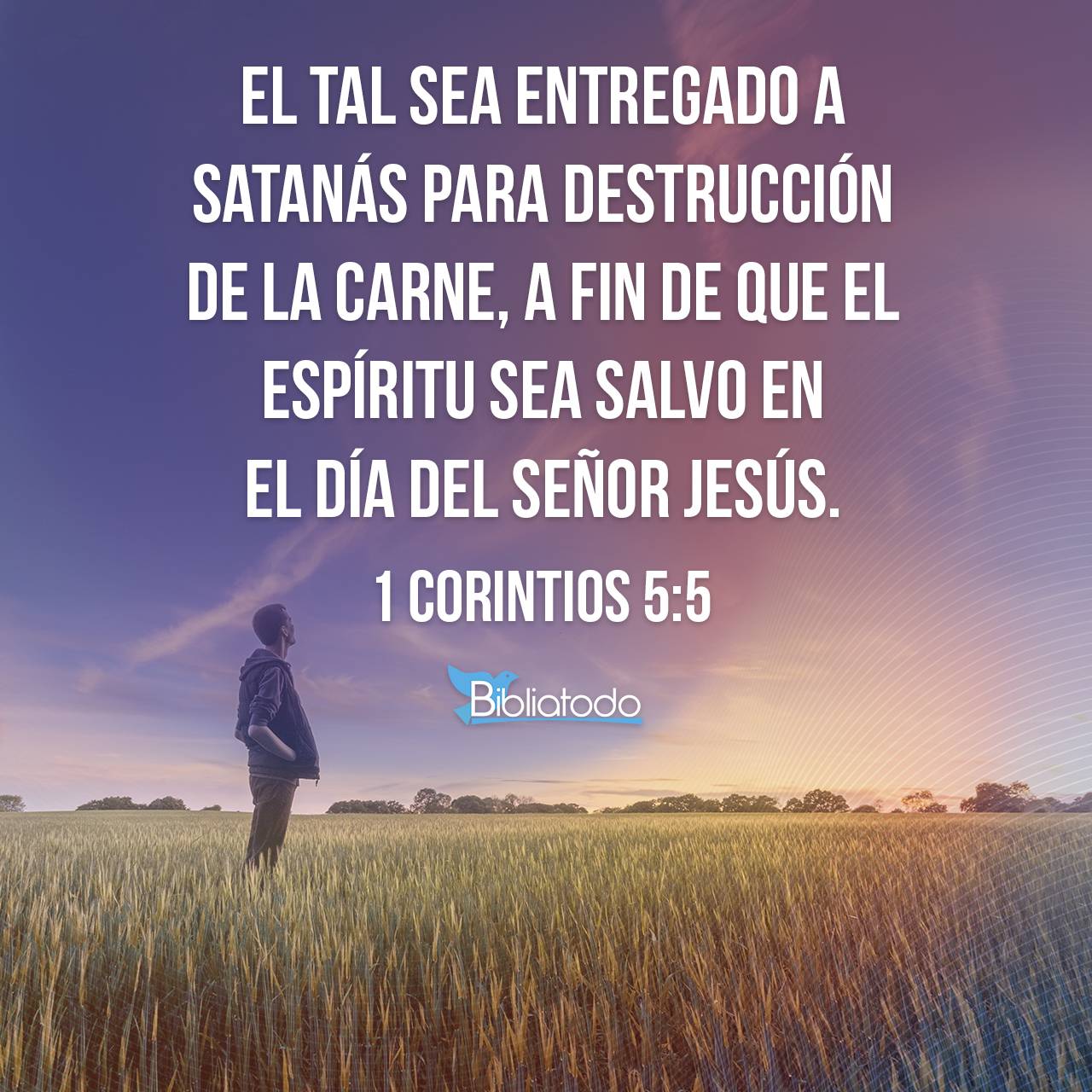 1 Corintios 5:5 TNM - entreguen a tal hombre a Satanás para la ...