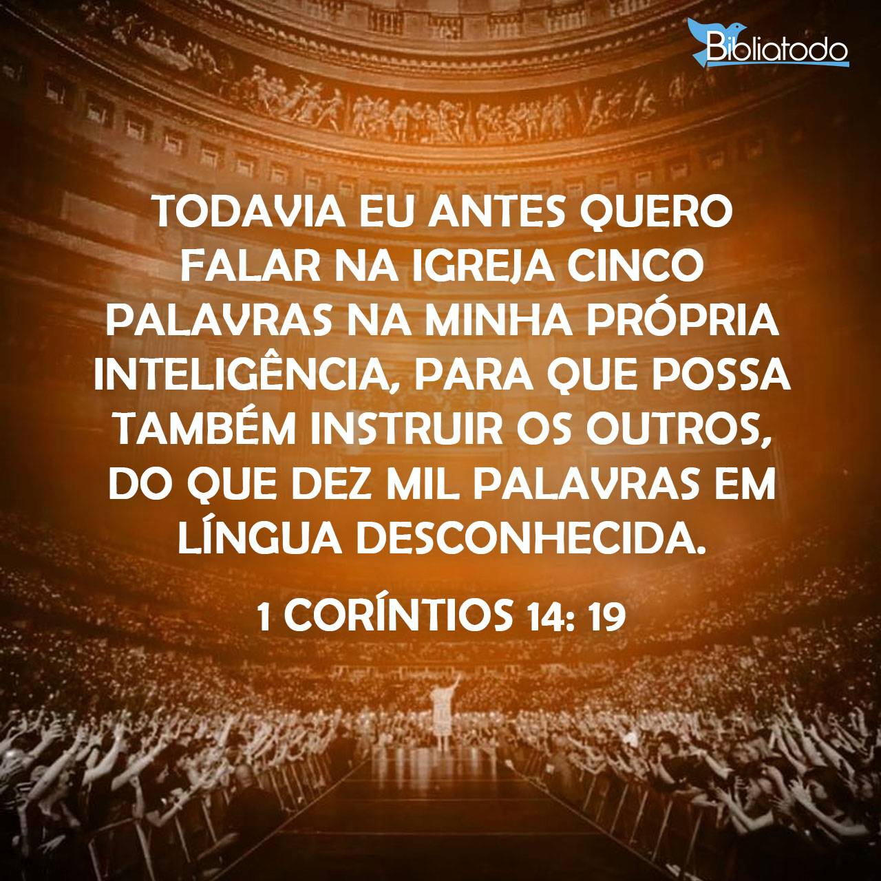 1 Corintios 14:19 RV1960 - pero en la iglesia prefiero hablar cinco ...