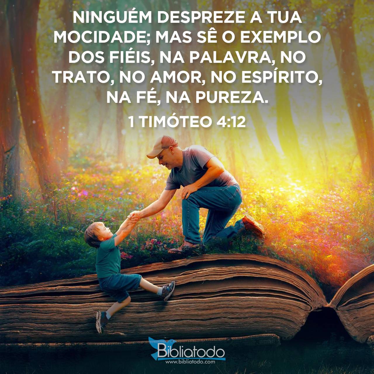 1 Timóteo 4:12 PJFA - Ninguém despreze a tua mocidade, mas sê um ...