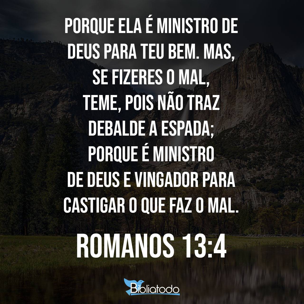 Romanos 13:4 VIVA - O policial é enviado por Deus para ajudar você. Mas se  você estiver fazendo algo errado, é natural que…